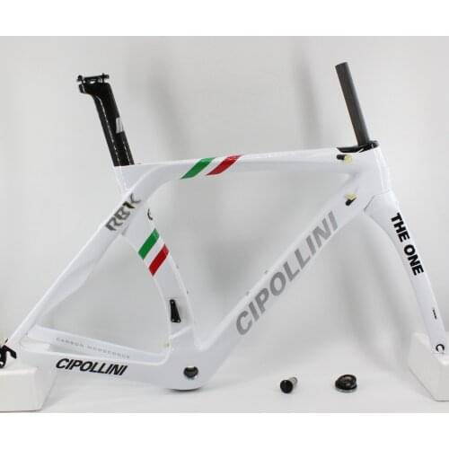 Brand New white 700C Road bicycle T1100 3K full carbon fibre bike carbon frame lightest fork+seatpost+clamp+headsets Free ship