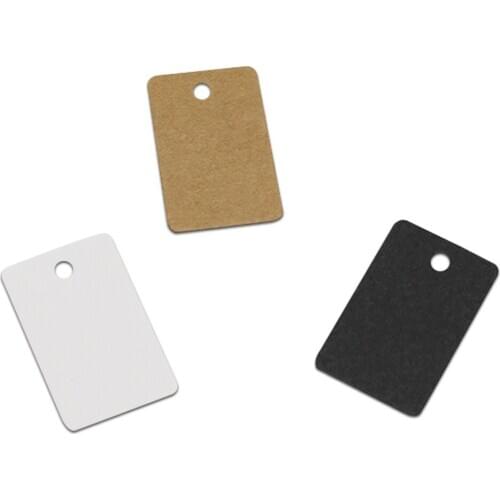 Wholesale 2*3.3cm 6000Pcs Blank Kraft Paper Marked Blank Hand Draw Card Rectangle Wedding Party Favor Punch Label Price Gift Tag