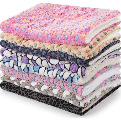 Pet Cushion Cog Sleeping Blanket Nest three-dimensional Printed Flannel Cushion Plush Dog Bed Dog Supplies