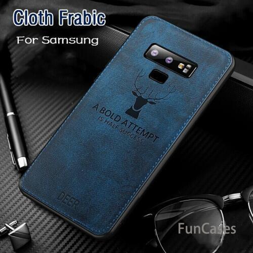 Luxury Cloth Deer Phone Case For Samsung Galaxy S10 E S9 S8 A6 Plus A750 2018 J5 J7 J3 2017 J4 J6 2018 J2 Prime Note 9 8 Covers