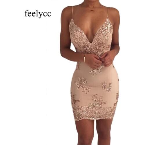 Sexy Black Gold Sequin Dress Women Befree Party vestido mesh streetwear christmas dress Luxury Nightclub Dresses clothes