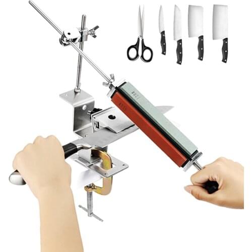 Portable Professional Knife Sharpener Kitchen Knife Sharpener Grinder Fixed Angle Knife Sharpening System Sharpening Tool Stones