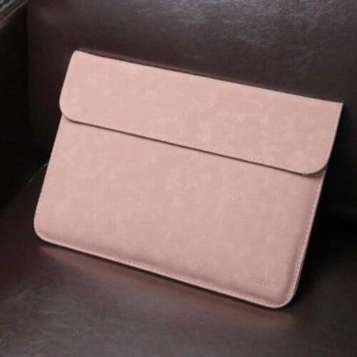 Ultra-thin Portable PU Laptop Ipad Computer Macbook Vertical Computer Case Horizontal With Magnetic Buckle Laptop Bag