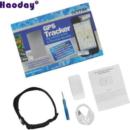 Portable Collar Gps Pets Tracker Anti-lost Free Web&APP Long Standby Time Chargeable Battery Waterproof Tracker TK911 with Box
