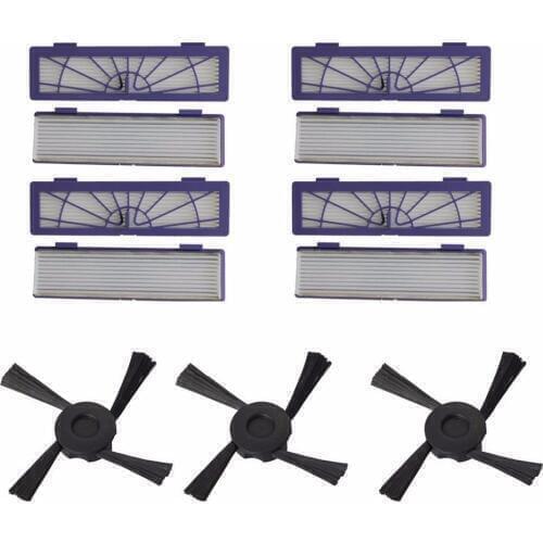 High-Performance Filters HEPA Filter + 3 Side Brush for Neato Botvac Series 75 80 85 Part