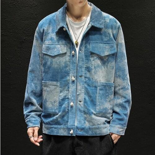 YaSuGuoJi Mens Corduroy Jackets