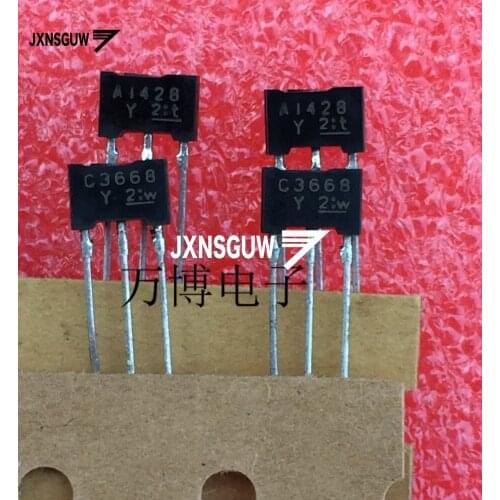 10pair 2SA1428 2SC3668 Y TO-92L Transistor A1428 C3668 Audio Power Amplifier 2SA1428-Y 2SC3668-Y power transistor Laser word