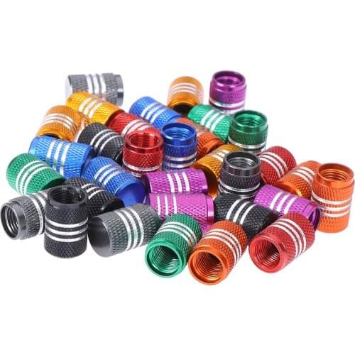4PCs Car Truck Bike Tire Wheel Rims Stem Air Valve Caps Tyre Cover Aluminum Tire Tyre Wheel Valve Stems Cap High Quality And New