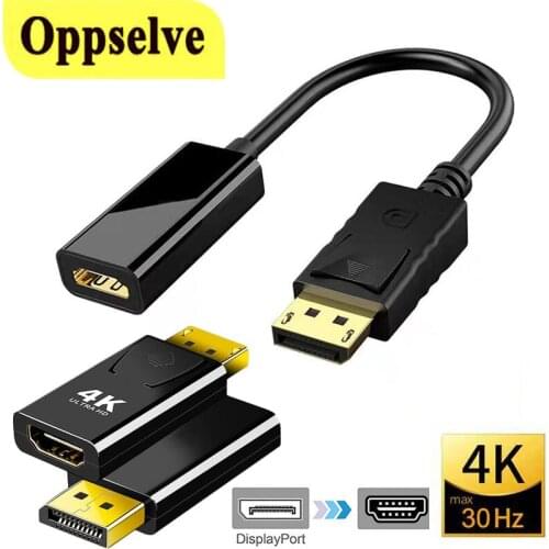 4K Display Port to HDMI-compatible Female to Male Adapter 1080P 60HZ DP Video Audio Cable Splitter For Projector PC HDTV Laptop