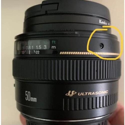 5PCS *Lens side fixing screw Lens screw is suitable For Canon EF50mm 1.4 screw(Only sell screws with yellow circles)