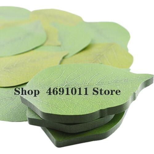 50 Pieces Simulation Leaves Note Paper Convenience Stickers DIY Write Message Greeting Card Tools Party Gift Bedroom Decor Paper