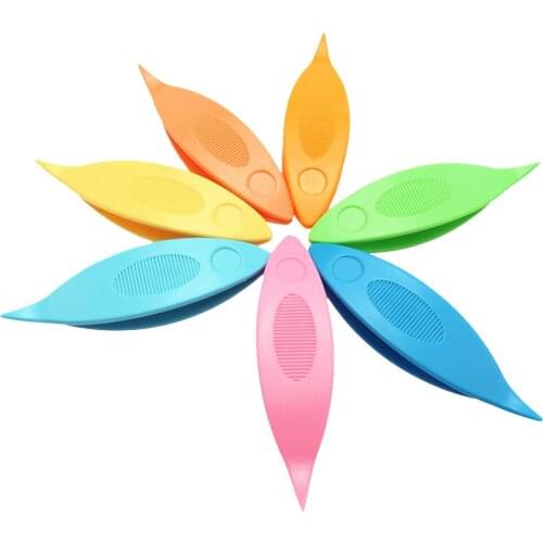 7pcs/set Assorted Color Plastic Tatting Shuttles Weaving Tools for Lace DIY Craft Crocheting Knitting Sewing Accessories