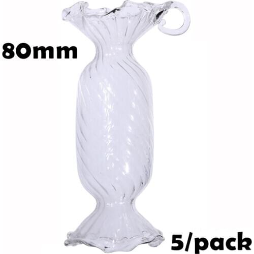 Promotion - Christmas Tree Xmas Ornaments Glass Decoration 80mm Candy Hanging Ornament, 5/Pack