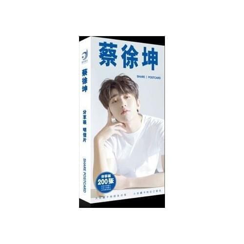 August Cai Xu Kun Postcard Collection Cards Stickers Set China Male Singer Actor Festival Gift 2019 New