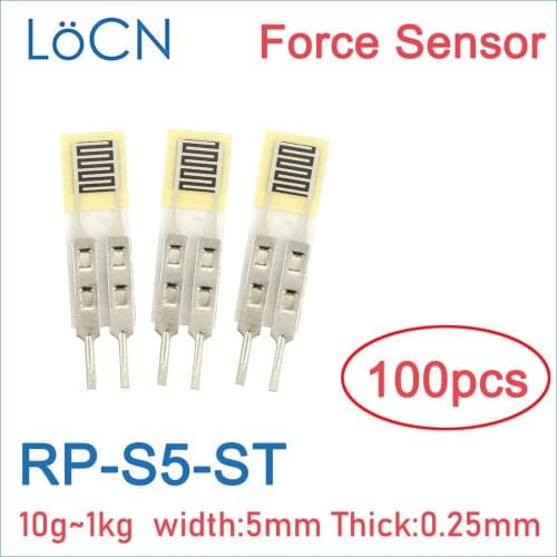 Force sensor RP-S5-ST thin film pressure sensor sensitive FSR Free postage High Accuracy 10g-1kg Intelligent Flexible 100PCS
