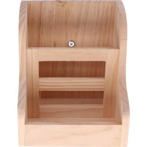 Hay rack wooden shelf food bowl feeding bowl for hamsters, guinea pigs