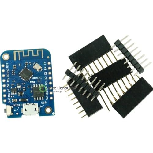 For Wemos D1 mini V3.0.0 WI-FI Internet of Things Development Board based on ESP8266 CH340 CH340G for Arduino Nodemcu V2 MicroPy