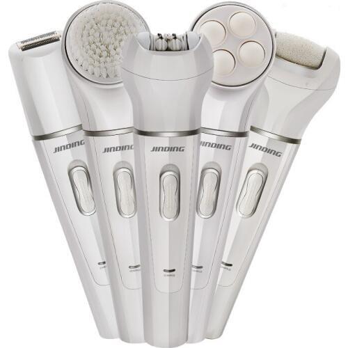 5in1 wet dry women shaver female epilator shaving machine lady hair removal trimmer epilator for face,bikini,body,leg,underarms