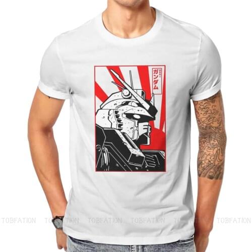 Gundam Series Gun Tshirt Harajuku Fashion Mens Clothing Tops Loose Cotton O-Neck T Shirt
