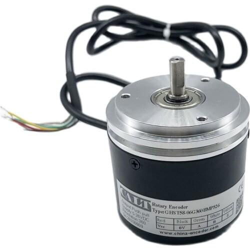 GHST58 synchronous flange NPN output A B Z signal 6mm shaft incremental rotary encoder 100 200 300 500 1000 2000PPR