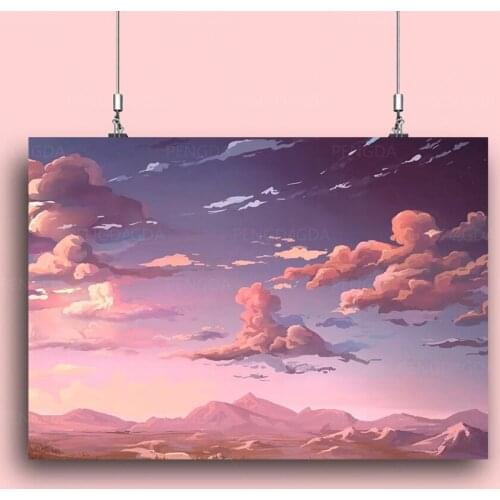 HD Prints Pictures Sky Home Decor Paintings Canvas Cloud Modular Early Morning Poster Wall Art Nature Scereny No Frame Bedroom