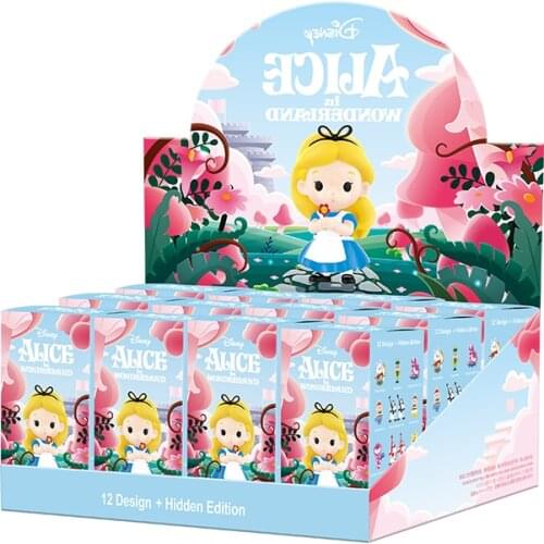 Disney Alice In Wonderland Blind Box Toy Alice March Hare The Red Queen Action Model Toys Decoration Series Blind Box Toy Gift