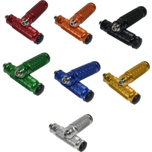 2 PCS Universal CNC Racing Motorcycle Bike Rearset Footrests Footpeg Pedals Foot Pegs Foot Rest Rear Set /W 8mm Bolts