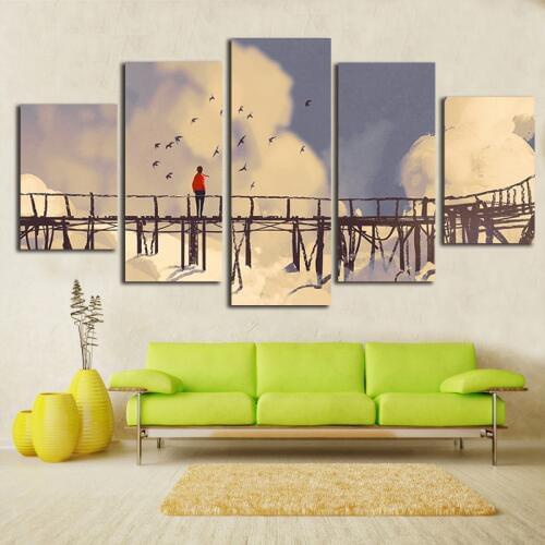 Leisure Life Canvas Painting Watecolor Style Wall Picutre For Living Room DIY Paintings No frame Decorative Poster and Prints