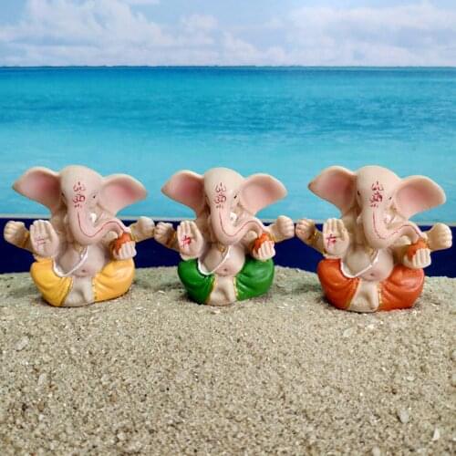 Collection Ganesha Figurine Resin Buddha Living Room Decoration Crafts