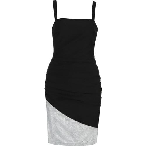 Nice New Sexy Dress Women Spaghetti Strap Dresses Female High Waist Sheath Club Dress Summer Mini Sleeveless Vestidos Clothing