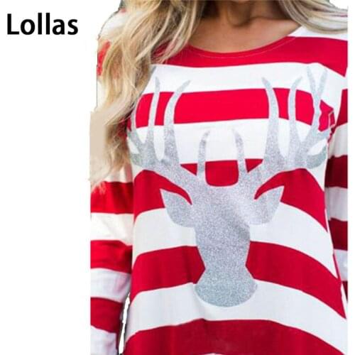 Lollas Christmas elk stripes with long sleeves, union Jack style