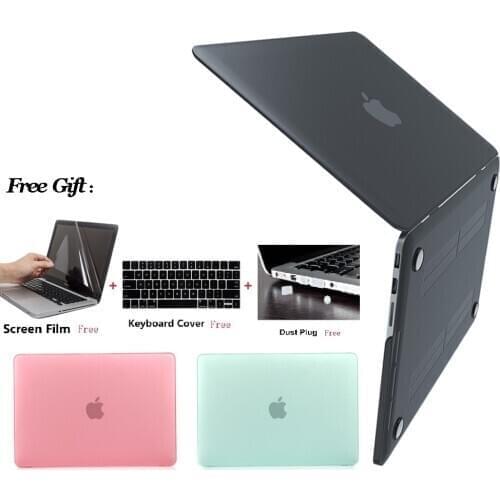 Matte Laptop Hard Shell Case for Macbook Pro 16 inch A2141 Touch ID New Air 13 A1932 Retina Pro 13 15 inch Touch Bar A2159 A1990