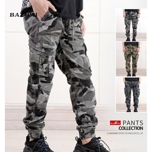 BAPAI New Mens Camouflage Overalls Outdoor Tactical Trousers Multi-pocket Breathable Work Pants Cargo Pants Military Pants