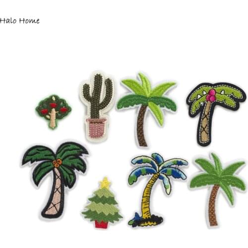 1pcs Cute Tree Theme Embroidered Patches Sew On/Ironing Applique Stickers Badge Accessories Decoration Clothing DIY