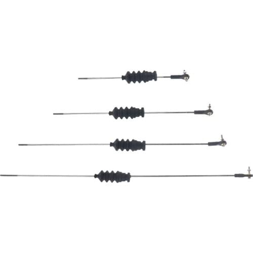 New RC Model Boat Push Rod Kit Include M2 Rod End +Rubber Bellows Seals+M2 Pull Rod