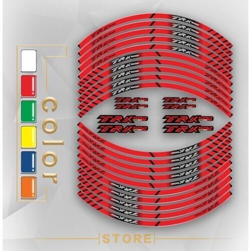 New Motorcycle Tire Reflective stickers inner wheel stripes decoration decals for Beneli TRK502