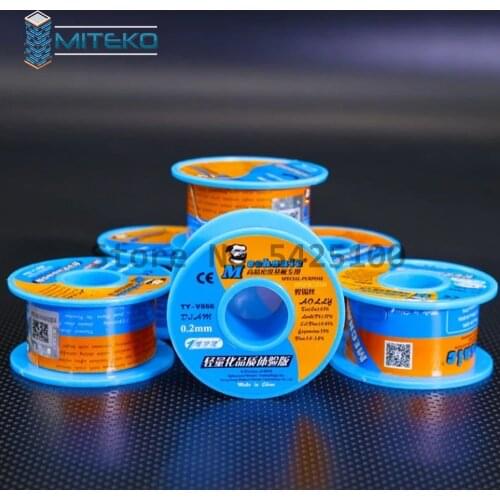 Mechanic Tin Lead Rosin Core Solder Wire 0.3mm 0.4mm 0.5mm 0.6mm 0.8mm 1.0mm Reel Welding Line PCB Solder Repair