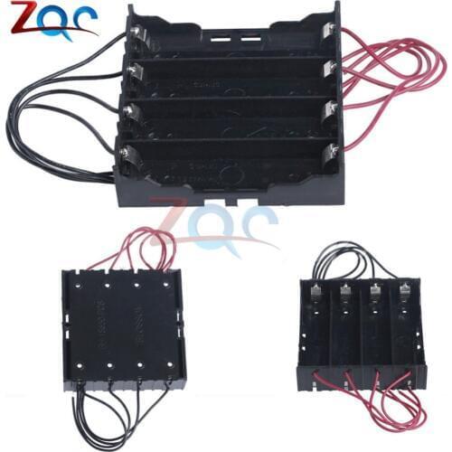 Plastic Battery Holder Storage Box Case For 4 x 18650 Rechargeable Battery