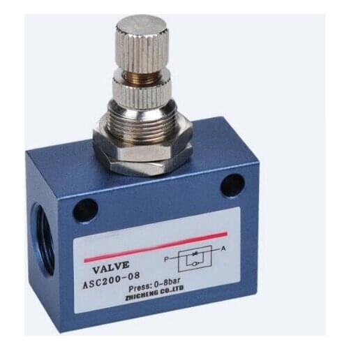 ASC-06 1/8'' Speed Control Flow Control Valve Pneumatic Solenoid Valve