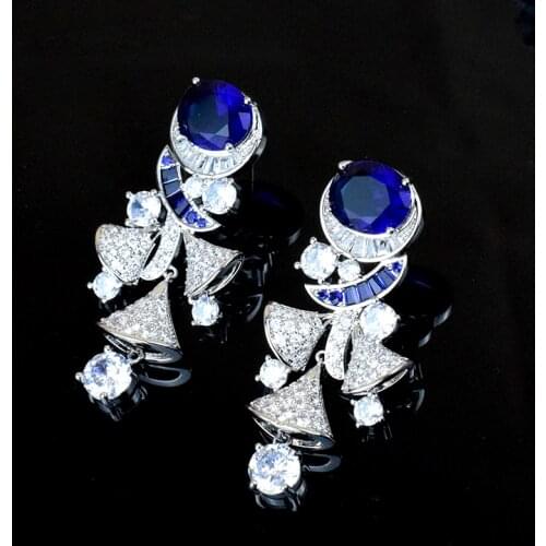 Luxury jewelry, S925, womens long earrings, sweet and romantic, attend the reception, anniversary gifts, engagement accessories