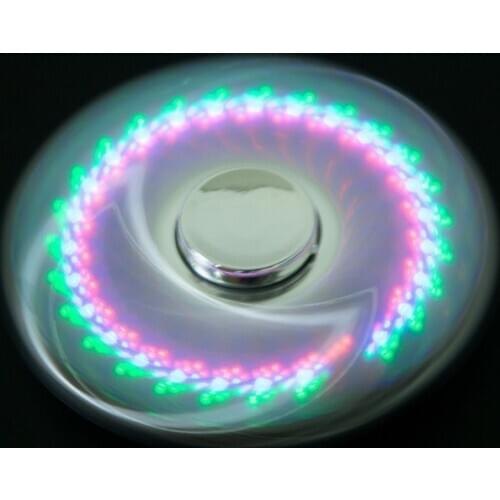 6Colors Rotating Fingertip Gyroscope Fidget Toys Amusing Hot Sale Autism Relieves Stress Anti Stress Toy Cool LED Lamp Portable