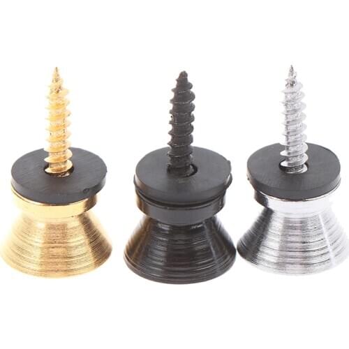 1PC Guitar Strap Lock Locking Pegs Pin Metal End Strap Button for Guitar Classical Electric Bass Guitar Ukulele Guitarra Part