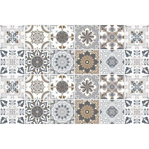 R7RC 10pcs Backsplash Tile Stickers Peel Stick Wall Sticky Waterproof Removable Floor Stair Decals for Bathroom Kitchen Decor