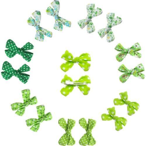 2PCS/SET Spring Hair Clips Set Baby Cotton Bow Hairpins Barrettes Hairclips Girls Headwear Kids Gifts