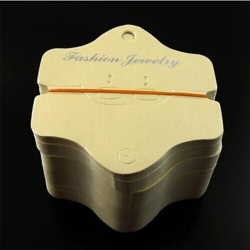 86*80mm White Jewelry Case Earrings Necklace Display Hanging Card Hot Sale 100pcs 35113