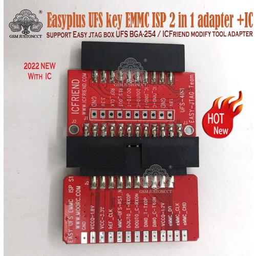 Easyplus UFS key EMMC ISP 2 in 1 adapter support Easy jtag box UFS BGA-254 / ICFriend modify tool adapter