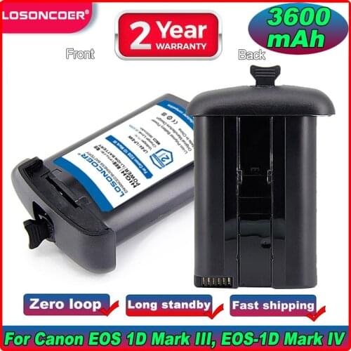 3600mAh LP-E4 LP-E4N LP E4 Battery For Canon EOS 1D Mark III, EOS-1D Mark IV, EOS 1Ds Mark III, EOS 1D C, EOS 1D X