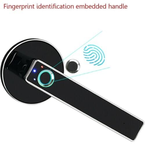 Fingerprint Lock Smart Password Door Stainless Steel Home Security Locks USB Charging DU55
