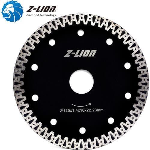 Z-LION 5 Inch Diamond Saw Blade Tile Marble Granite Concrete Drywall Cutting Disc Thin Diamond Tooth Cutter Wheel Saw Blade