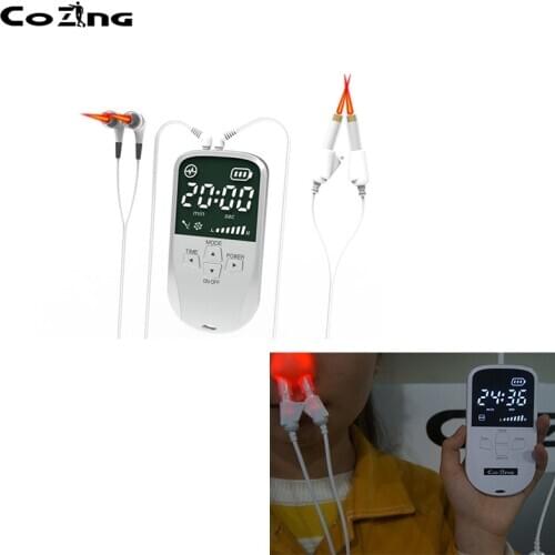 COZING Treatment Rhinitis Sinusitis Nose Cure Therapy Massage Device Cure Hay Fever Low Frequency Pulse Laser Health Care